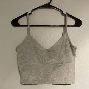 Cross chest crop top